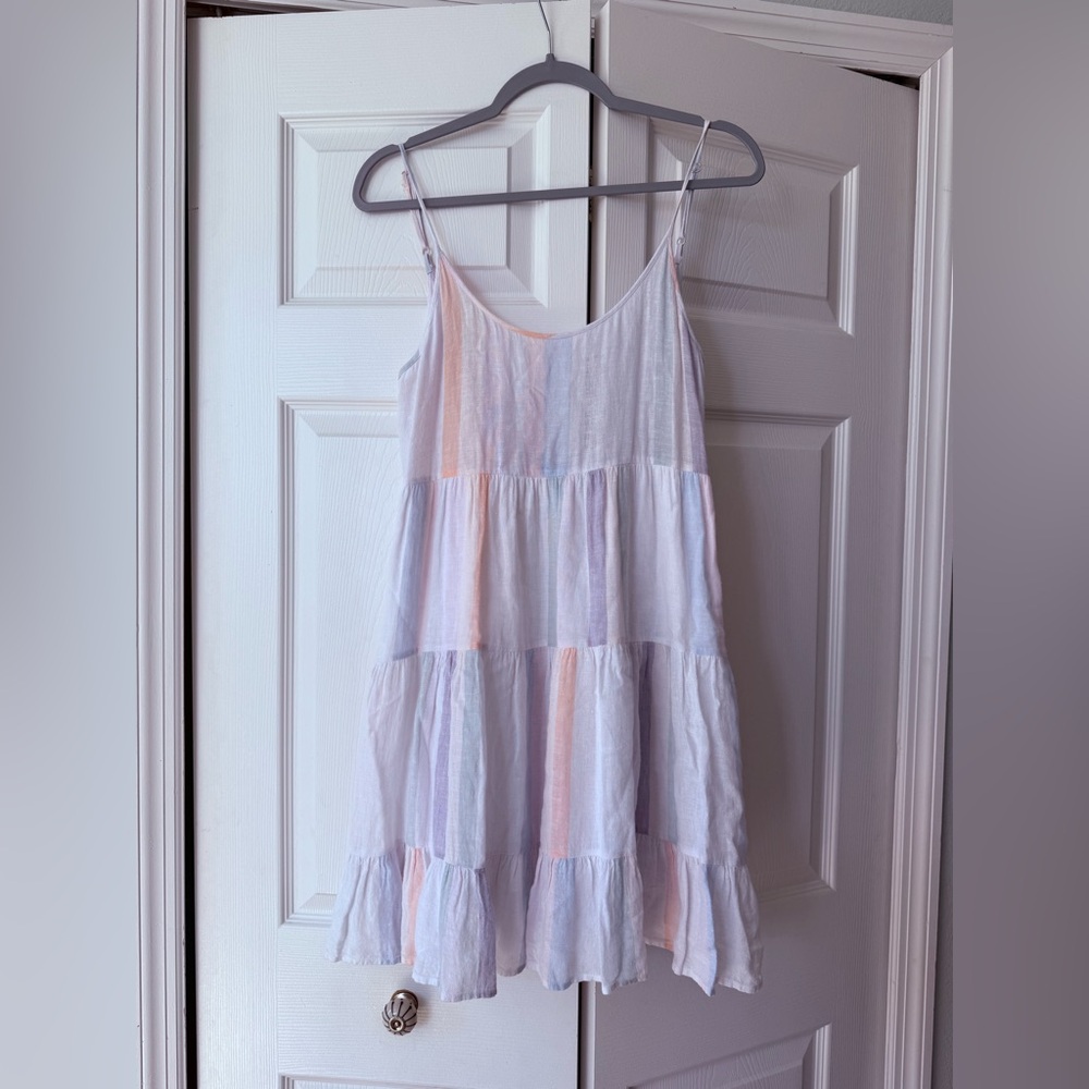 Rails Amber Seychelles Striped
Linen Tie Back Dress Small - Picture 3 of 8